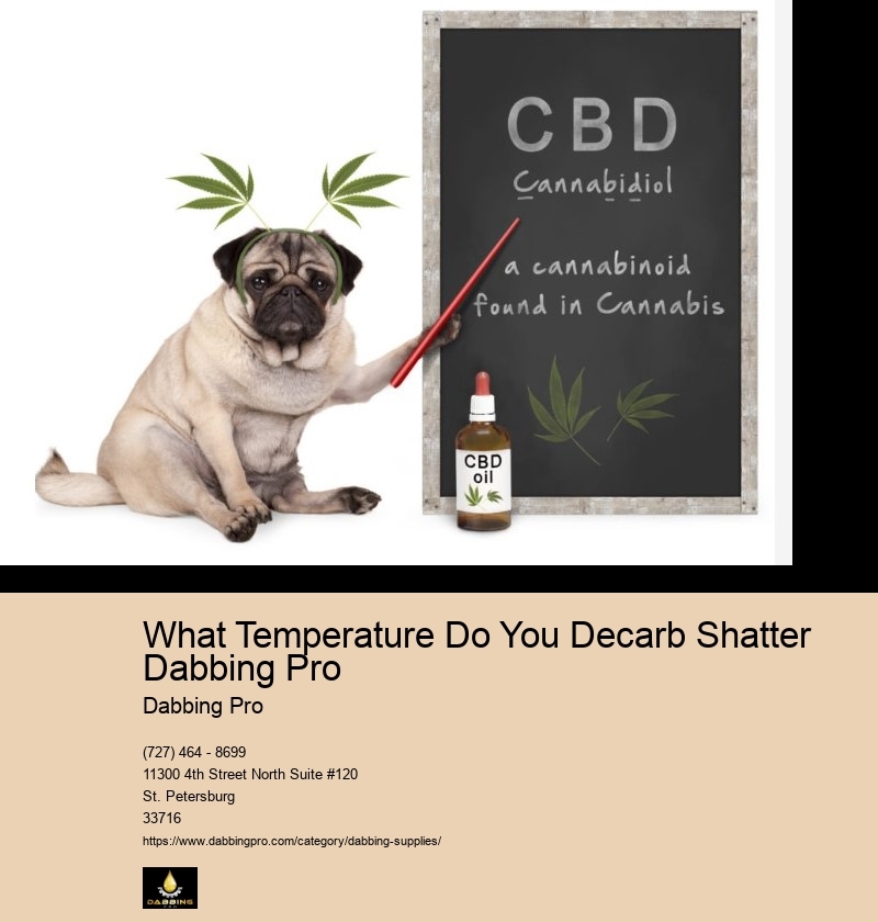 What Temperature Do You Decarb Shatter Dabbing Pro